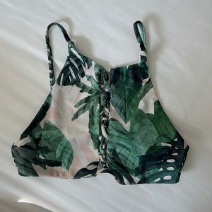 Stone Fox Palm Bikini Top size medium